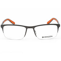 Dragon Men's Eyeglasses - Matte Gunmetal Half Rim Metal Frame Demo Lens | DR5008 072 ,