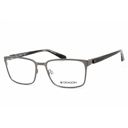 Dragon Men's Eyeglasses - Matte Gunmetal Metal Frame Clear Demo Lens | DR7005 070 ,