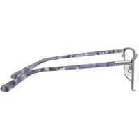 Dragon Men's Eyeglasses - Matte Gunmetal Metal Rectangular Frame | DRAGON DR2019 72 ,