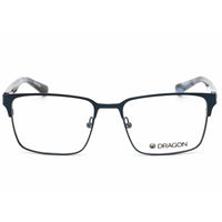 Dragon Men's Eyeglasses - Matte Navy Rectangular Frame Clear Demo Lens | DR2027 413 ,