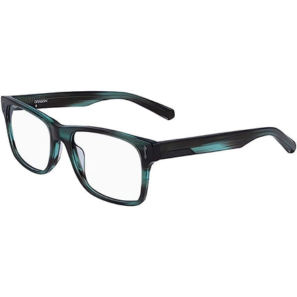 Dragon Men's Eyeglasses - Teal Horn Rectangular Full-Rim Frame | DRAGON DR132 419 ,