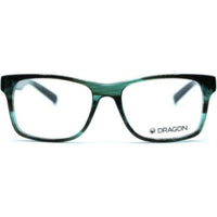 Dragon Men's Eyeglasses - Teal Horn Rectangular Full-Rim Frame | DRAGON DR132 419 ,
