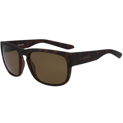 Dragon Men's Sunglasses - Bronze Lens Full Rim Matte Tortoise Frame | DR RUNE 246 ,