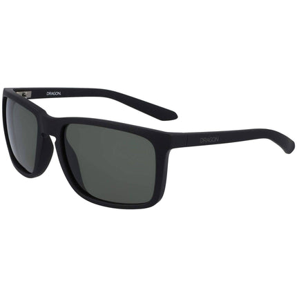Dragon Men's Sunglasses - Matt Black Plastic Rectangular Frame | DRAGON DR MELEE 3 ,