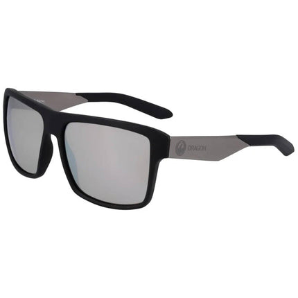 Dragon Men's Sunglasses - Matte Black Full Rim Square Frame | DR SPACE LL ION 2 ,