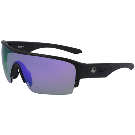 Dragon Men's Sunglasses - Matte Black Plastic Wraparound Frame | DR TRACER X LL 17 ,