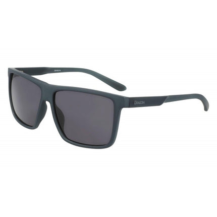 Dragon Men's Sunglasses - Matte Grey Crystal Rectangular Frame | DR SPARROW LL 20 ,