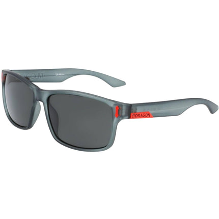 Dragon Men's Sunglasses - Matte Grey Frame Ll Smoke Lens | DRAGON DR COUNT LL COUNT 24 ,