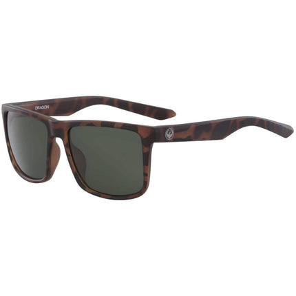 Dragon Men's Sunglasses - Matte Tortoise Plastic Square Frame | DR MERIDIEN LL 246 ,