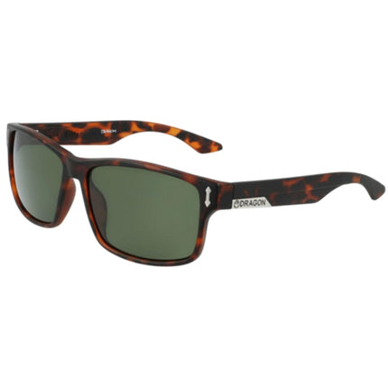 Dragon Men's Sunglasses - Matte Tortoise Rectangular Frame | DR COUNT LL COUNT 226 ,