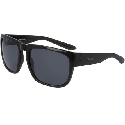 Dragon Men's Sunglasses - Smoke Grey Lens Black Crystal TR90 Frame | DR RUNE XL 029 ,