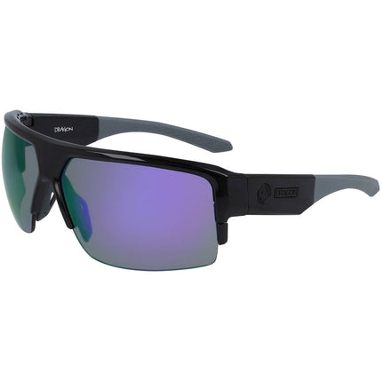 Dragon Men's Sunglasses - Violet Ion Lens Black and Grey Frame | DR RIDGE X LL 015 ,