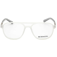 Dragon Unisex Eyeglasses - Matte Crystal Aviator Acetate Full Rim Frame | DR2005 971 ,