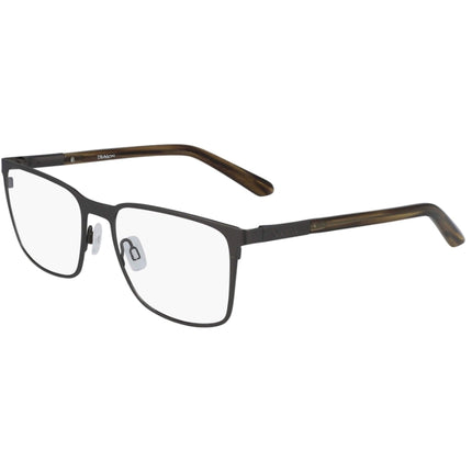 Dragon Unisex Eyeglasses - Matte Gunmetal Metal Rectangular Frame | DRAGON DR2016 73 ,