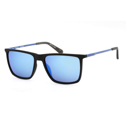 Dragon Unisex Sunglasses - Matte Black and Blue Plastic Frame | DR KODIAK LL ION 003 ,