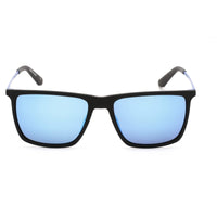 Dragon Unisex Sunglasses - Matte Black and Blue Plastic Frame | DR KODIAK LL ION 003 ,