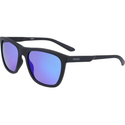 Dragon Unisex Sunglasses - Matte Black Square Shape Frame | DRAGON DR WILDER LL ION 3 ,