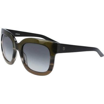 Dragon Unisex Sunglasses - Olive Horn Gradient Plastic Frame | DRAGON DR FLO LL 342 ,