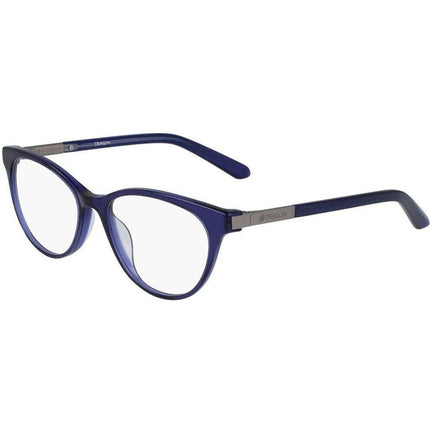 Dragon Women's Eyeglasses - Navy Crystal Plastic Cat Eye Frame | DRAGON DR2012 415 ,