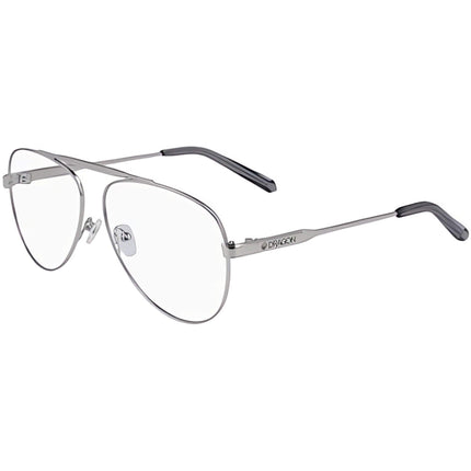 Dragon Women's Eyeglasses - Silver Grey Aviator Full-Rim Frame | DRAGON DR197 DEE 40 ,