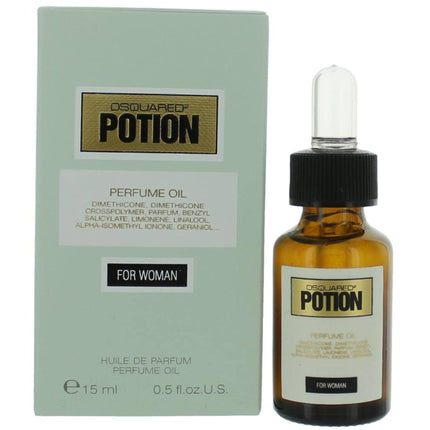 Dsquared2 Women's Perfume Oil - Potion Fresh Exquisite Alluring Fragrance, 0.5 oz ,