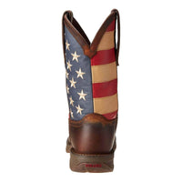 Durango Men's Western Boot - Rebel Brown and Union Flag Patriotic | DB5554 ,