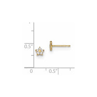 Madi K Kid's 14k CZ Star Post Earrings ,