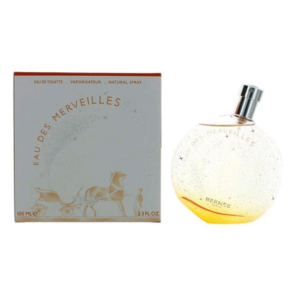Eau Des Merveilles by Hermes, 3.3 oz Eau De Toilette Spray for Women ,