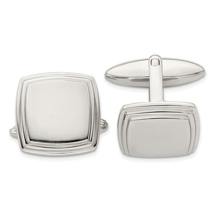 Stainless Steel Polished Cufflinks ,
