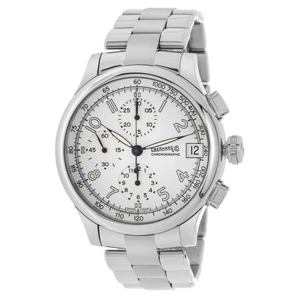 Eberhard & Co. Men's Watch - Traversetolo Chronograph White Dial Silver Bracelet | 31051.1 ,