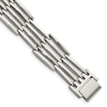 Stainless Steel Polished 8.5in Bracelet ,