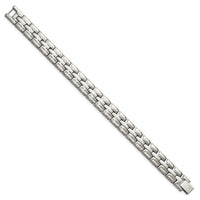 Stainless Steel Brushed and Polished 8.5in Link Bracelet ,