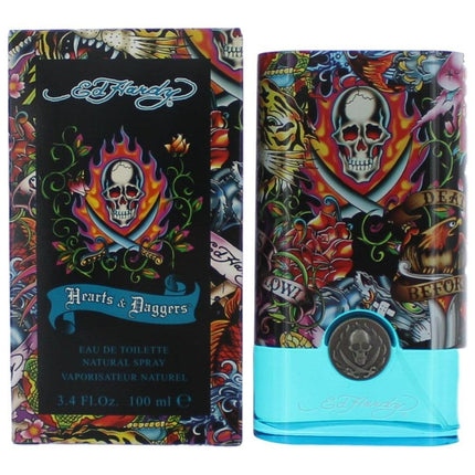 Ed Hardy Hearts & Daggers by Christian Audigier, 3.4 oz Eau De Toilette Spray for Men ,