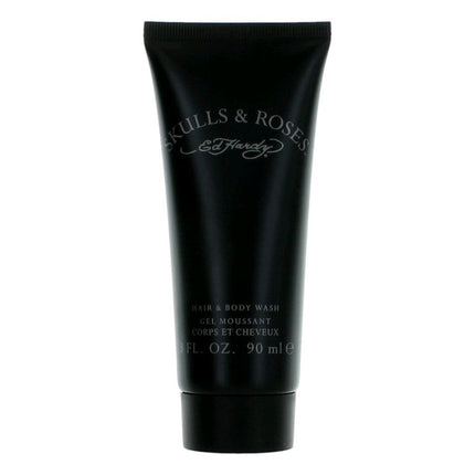 Ed Hardy Skulls & Roses by Ed Hardy, 3 oz Hair & Body Wash for Men ,