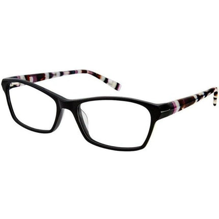 Eddie Bauer Women's Eyeglasses - Black Plastic Frame Demo Lens | EDDIE BAUER 32215 BK ,