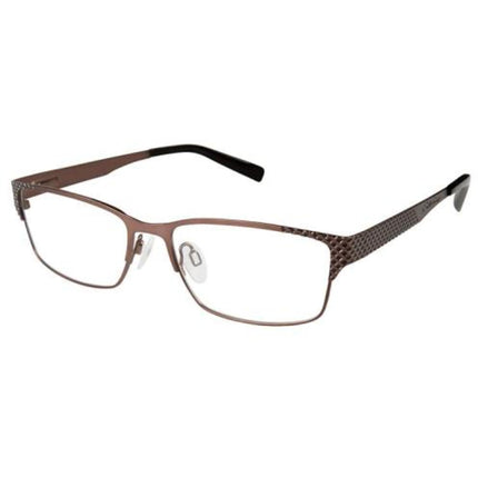 Eddie Bauer Women's Eyeglasses - Brown Metal Rectangular Frame | EDDIE BAUER 32203 BR ,