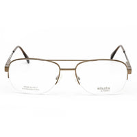 Elasta Men's Eyeglasses - Brown Aviator Half Rim Frame Clear Lens | 7184/N 009Q 00 ,