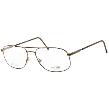 Elasta Men's Eyeglasses - Clear Lens Full Rim Brown Aviator Shape Frame | 7020 09HM 00 ,