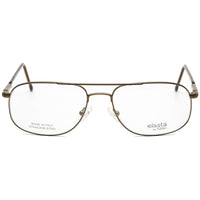 Elasta Men's Eyeglasses - Clear Lens Full Rim Brown Aviator Shape Frame | 7020 09HM 00 ,