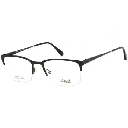 Elasta Men's Eyeglasses - Clear Lens Half Rim Matte Black Steel Frame | E 7230 0003 00 ,