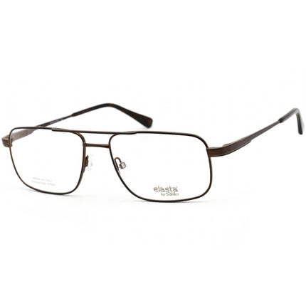 Elasta Men's Eyeglasses - Full Rim Dark Brown Stainless Steel Frame | E 7236 0R0Z 00 ,