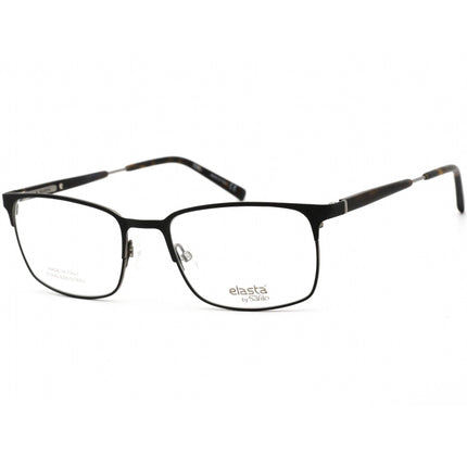 Elasta Men's Eyeglasses - Matte Black and Ruthenium Rectangular Frame | 7222 0TI7 00 ,