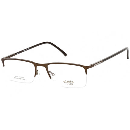 Elasta Men's Eyeglasses - Matte Brown/Black Stainless Steel Frame | E 7233 04IN 00 ,