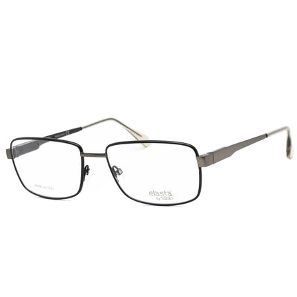 Elasta Men's Eyeglasses - Matte Grey Rectangular Frame Clear Lens | 3102/N 0RIW 00 ,