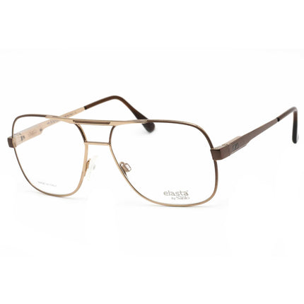 Elasta Men's Eyeglasses - Shadow Brown Metal Aviator Frame Clear Lens | 3022/P 0291 00 ,