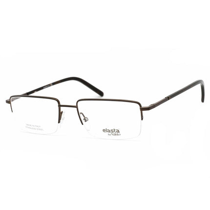 Elasta Unisex Eyeglasses - Matte Brown Rectangular Frame Clear Lens | 7219 04IN 00 ,