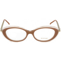 Elie Saab Women's Eyeglasses - Clear Lens Full Rim Nude/Gold Frame | ES 049 0FIB 00 ,