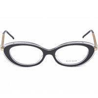 Elie Saab Women's Eyeglasses - Full Rim Grey and Gold Oval Shape Frame | ES 049 0FT3 ,