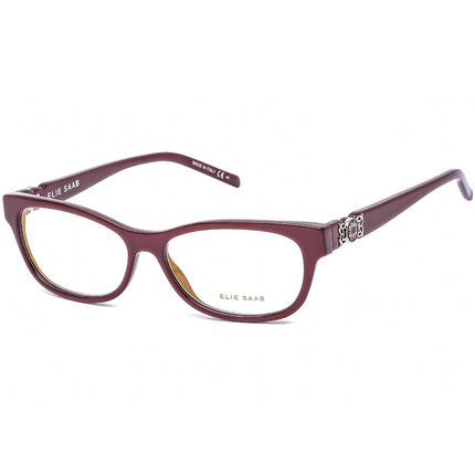 Elie Saab Women's Eyeglasses - Full Rim Opal Burgundy Plastic Frame | ES 044 0LHF 00 ,