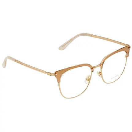 Elie Saab Women's Eyeglasses - Nude Gold Metal Square Frame | ELIE SAAB 017 0FIB ,